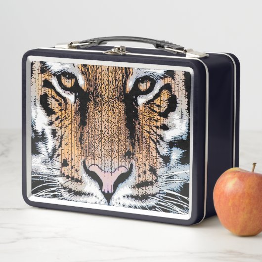 Lunch Box Style graphique Tiger Portrait (En situation)