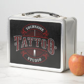 Lunch Box Style traditionnel AJOUTER LE NOM Tattoo Studio Sh (En situation)