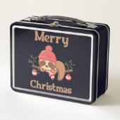 Lunch Box Sucre Cute Sloth Noël (Devant)