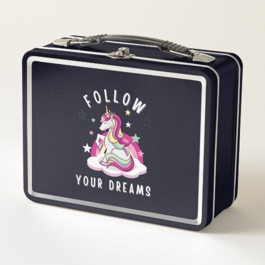 Lunch Box Suivez vos rêves Mon Unicorn Anniversaire (Devant)
