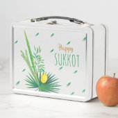 Lunch Box Sukkot Lulav et Etrog quatre espèces (En situation)
