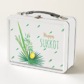 Lunch Box Sukkot Lulav et Etrog quatre espèces (Devant)
