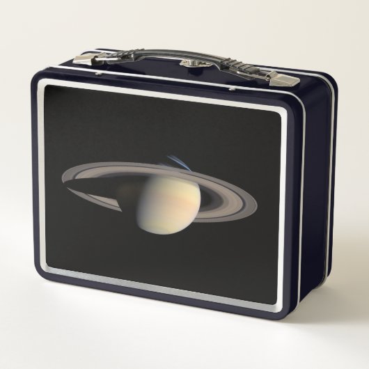 Lunch Box Sunlit Saturn Gas géant Planet par Cassini (Dos)