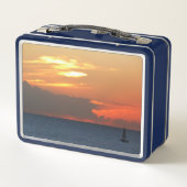 Lunch Box Sunset Clouds and Sailboat Seascape (Dos)