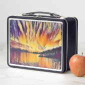 Lunch Box Sunset Over Sol Croatie Art Seaside (En situation)