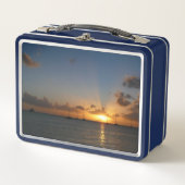 Lunch Box Sunset with Sailboats Tropical Landscape Photo (Devant)