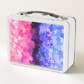 Lunch Box Super Boho Quirky Retro Floral Omnisexual Pride (Dos)