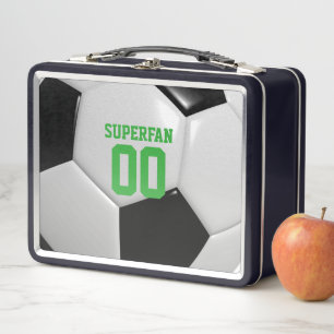 Lunch Box Super fan de balle de football personnalisé