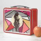 Lunch Box Super Samurai Warrior Silhouette Design (En situation)