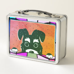 Lunch Box Superbe chiot Schnauzer nain noir