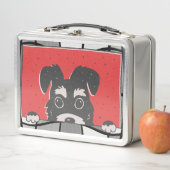 Lunch Box Superbe chiot Schnauzer nain noir (En situation)