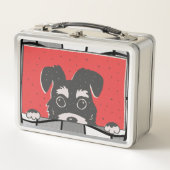 Lunch Box Superbe chiot Schnauzer nain noir (Devant)