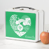 Lunch Box Supergirl Floral Peace Heart Graphisme (En situation)