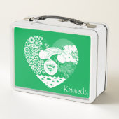 Lunch Box Supergirl Floral Peace Heart Graphisme (Dos)