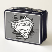 Lunch Box Supergirl Newsprint S-Shield (Dos)