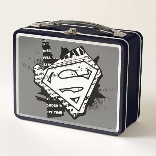 Lunch Box Supergirl Newsprint S-Shield (Devant)