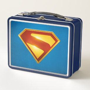 Lunch Box Superman Golden S Shield brillance