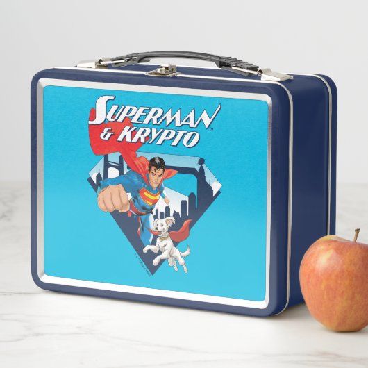 Lunch Box Superman & Krypto Soar (En situation)