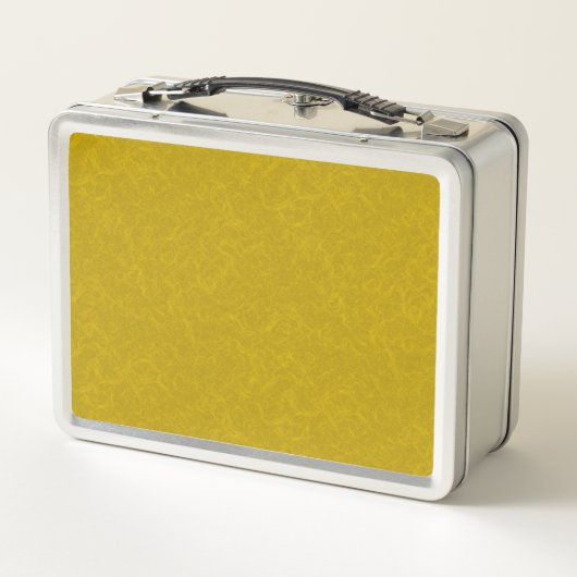 Lunch Box Surface jaune texturée avec motif tourbillonnant (Dos)