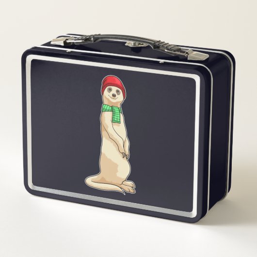Lunch Box Suricate avec chapeau et écharpe (Dos)