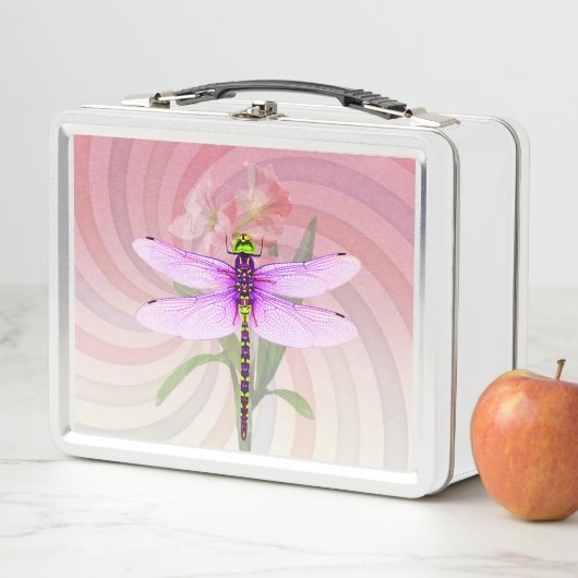 Lunch Box Surreal "Cool 60’s Theme Dragon Fly" (En situation)