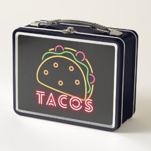 Lunch Box Symbole amusant Neon Tacos