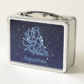Lunch Box Symbole Aquarius Constellation et Zodiaque avec ét (Dos)