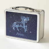 Lunch Box Symbole Aries Constellation et Zodiac avec étoiles (Dos)