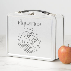 Lunch Box SYMBOLE Astrologique Aquarius Zodiac