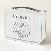 Lunch Box SYMBOLE Astrologique Aquarius Zodiac (Dos)