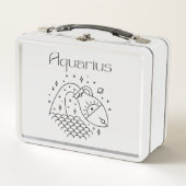 Lunch Box SYMBOLE Astrologique Aquarius Zodiac (Devant)