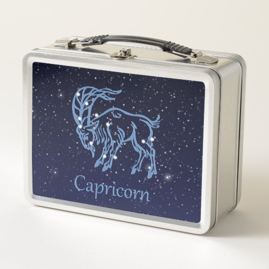 Lunch Box Symbole Capricorne Constellation et Zodiaque avec (Devant)