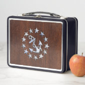 Lunch Box Symbole d'Ancre des étoiles du pavillon nautique (En situation)
