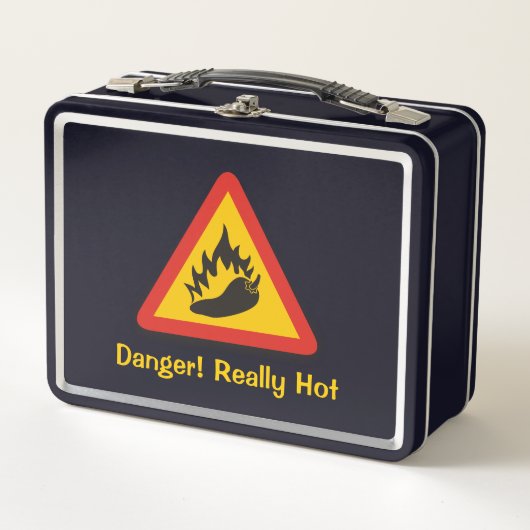 Lunch Box Symbole de danger de poivre chaud (Devant)