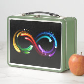 Lunch Box Symbole de l'infini de comètes arc-en-ciel (En situation)