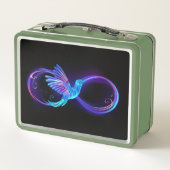Lunch Box Symbole de Neon Infinity par Glowing Hummingbird (Dos)