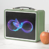 Lunch Box Symbole de Neon Infinity par Glowing Hummingbird (En situation)