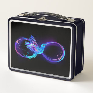 Lunch Box Symbole de Neon Infinity par Glowing Hummingbird