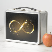 Lunch Box Symbole d'infini doré (En situation)