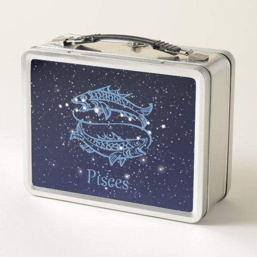 Lunch Box Symbole Poissons Constellation et Zodiaque avec ét (Dos)