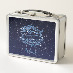 Lunch Box Symbole Poissons Constellation et Zodiaque avec ét