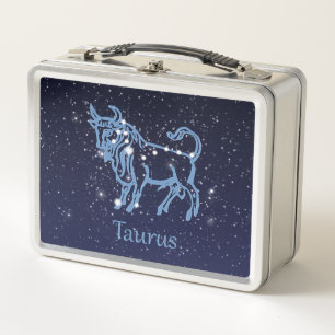 Lunch Box Symbole Taurus Constellation et Zodiaque avec étoi