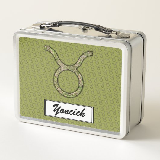 Lunch Box Symbole Taurus Zodiac Élément par Kenneth Yoncich (Dos)
