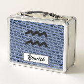 Lunch Box Symbole Zodiaque Aquarius Standard par K Yoncich (Dos)