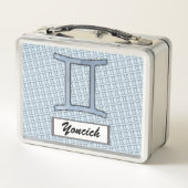 Lunch Box Symbole Zodiaque Gemini Élément par Kenneth Yoncic (Dos)