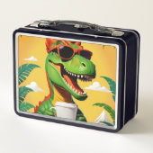 Lunch Box T-Rex Dinosaur Drôle (Dos)