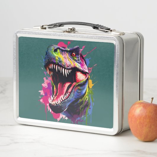 Lunch Box T-Rex éblouissant (En situation)