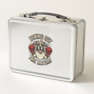 Lunch Box T-Shirt Drôle Boxer Chien Boxant les Jaloux Desi