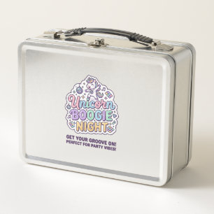Lunch Box T-shirt graphique à typographie audacieuse Licorne