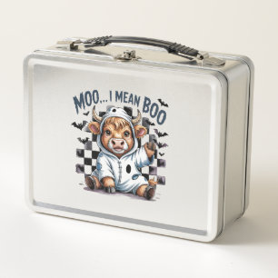 Lunch Box T-shirt Halloween à carreaux de vache des Highland